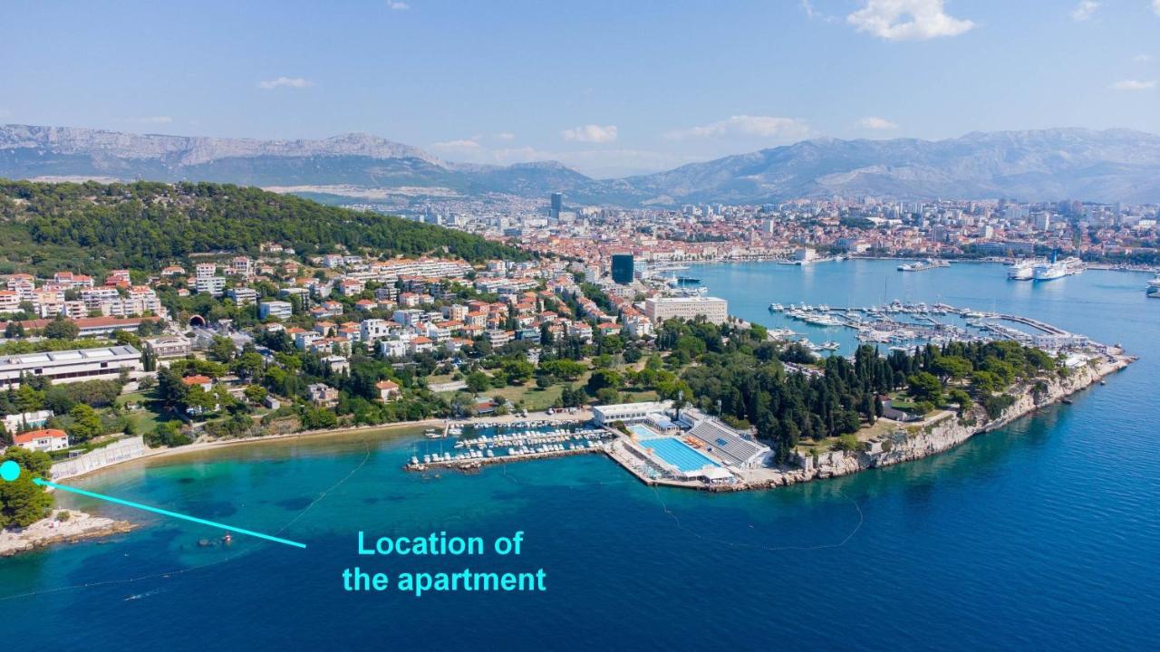 Beachfront Apartment Drazen, With Garden And Parking Сплит Экстерьер фото
